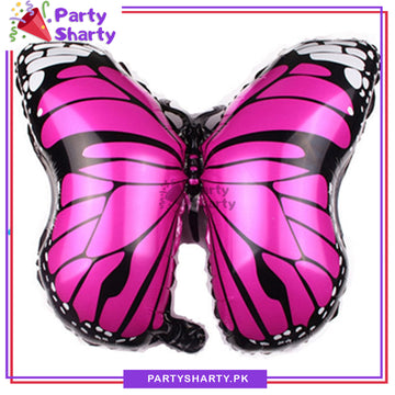 Dark Pink Butterfly Foil Balloon For Butterfly Theme Party Decoration and Celebrations